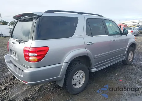 2001 Toyota Sequoia Limited z USA, uszkodzony, nr VIN 5TDBT48A21S004103
